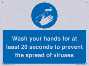 Wash your hands for 20 seconds